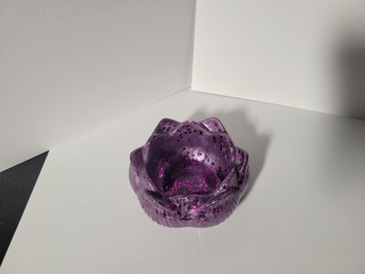 Purple lotus with pink confetti glitter - image1